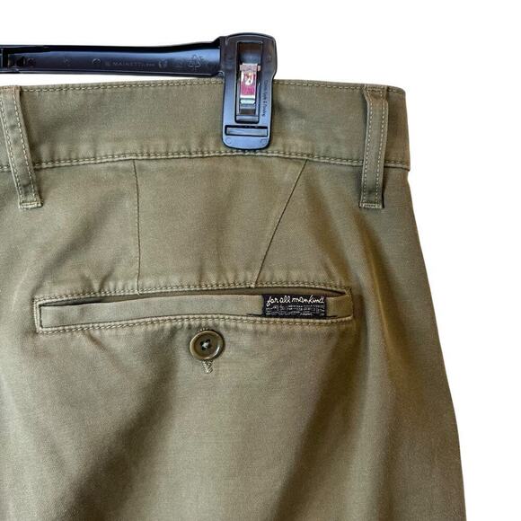 7 for All Mankind Go-To Chino in Military Green Men's Size 40 x 31 - Picture 7 of 15